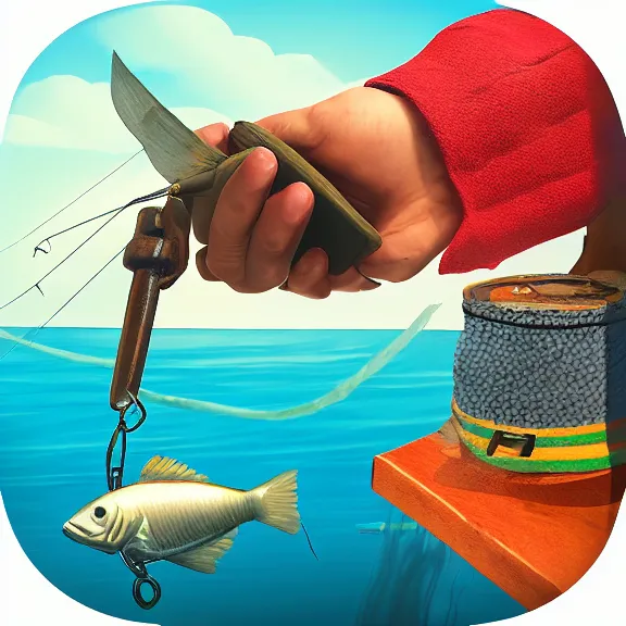 Image similar to icon for mobile fishing app