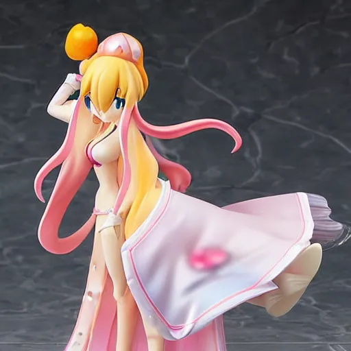 Prompt: princess peach kimono pvc figure by aniplex