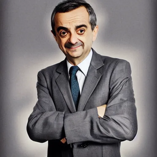 Prompt: jose luis rodriguez zapatero as mr. bean