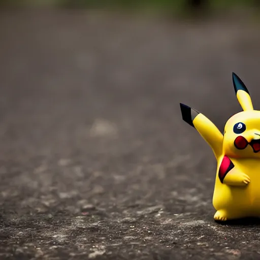 Prompt: high definition photograph, shot with sigma f / 4. 2, 5 0 mm sharp lens, shallow depth of field, pokemon : ( subject = pikachu + subject detail = photo realistic, high detail, accurate features )