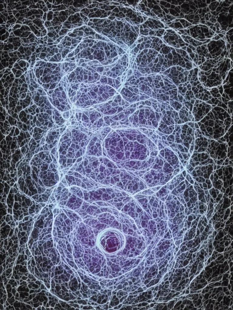 Image similar to a newly formed soul arising from the quantum foam,