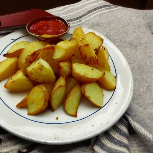 Image similar to tasty fried potato heavenly meal