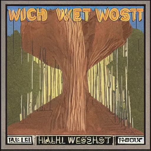 Image similar to an album cover for an album by a band called richest west, the album is called tall,