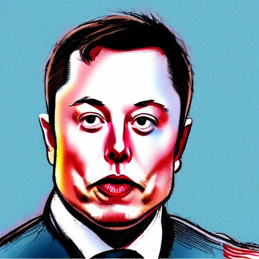 Image similar to courtroom sketches from the elon musk v twitter trial, the judge is a bluebird