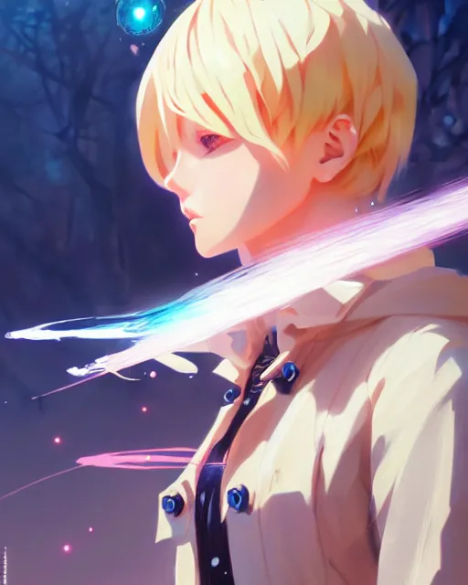 Prompt: blonde haired magical girl anime character screenshot, anime, intricate, sharp focus, illustration, highly detailed, digital painting, clean artstyle, concept art, matte, art by ilya kuvshinov and ruan jia and greg rutkowski, masterpiece