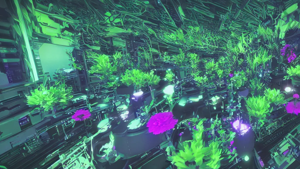 Image similar to inverted colors uncharacteristic botany synthesizer