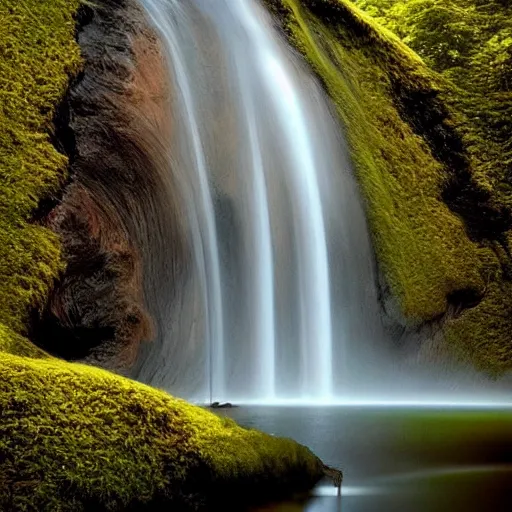 Image similar to a beautiful waterfall, elegant, soulful, liquid, masterpiece, Cinematic, fantasy, digital art,