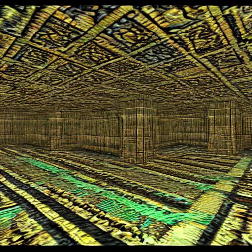 Image similar to Discreetly taken footage of the underground kingdom of Agartha, 2000s digicam, grainy