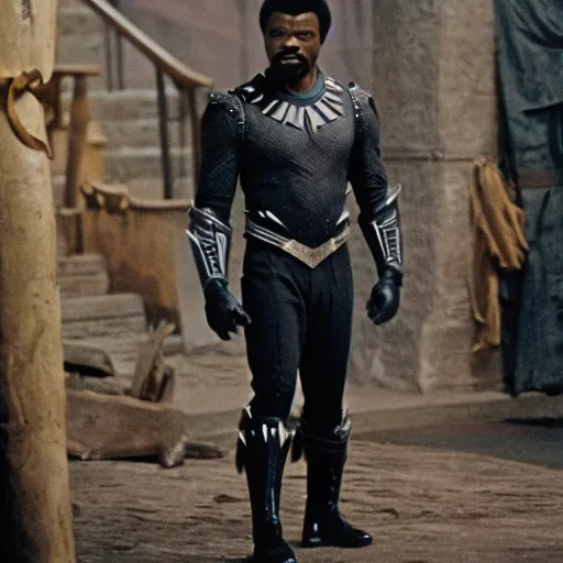 Image similar to billie dee williams as t'challa in black panther ( 1 9 8 2 )