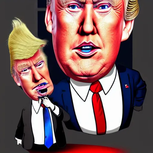 Image similar to donald trump caricature