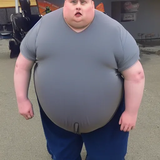 morbidly obese man
