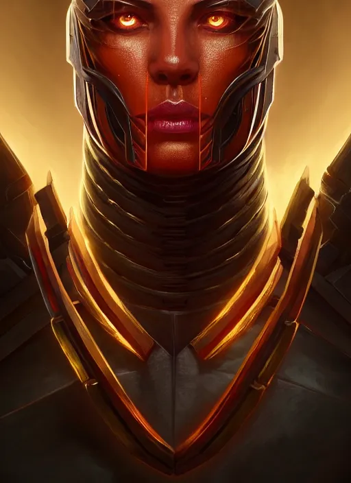 Image similar to symmetry!! portrait of scorpian, mortal kombat, global illumination!! intricate, elegant, highly detailed, digital painting, artstation, concept art, smooth, sharp focus, illustration, art by artgerm and greg rutkowski and alphonse mucha