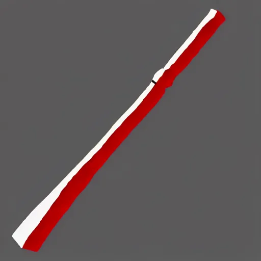 Prompt: a cursed dagger, in the simplistic style of SCP artwork, in colors of black white and red