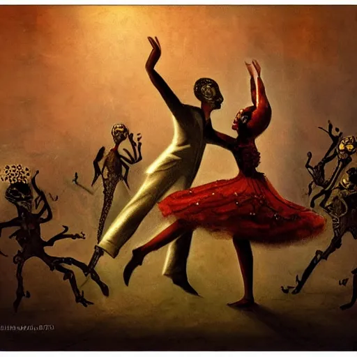 Image similar to the dance of the dead