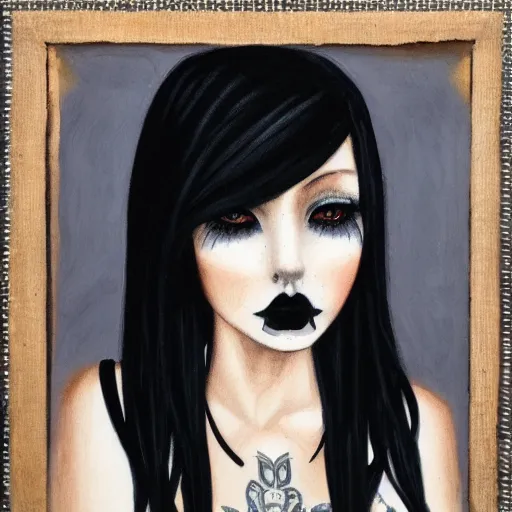 Image similar to portrait of goth girl