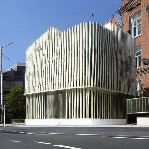 Image similar to tamedia building, shigeru ban