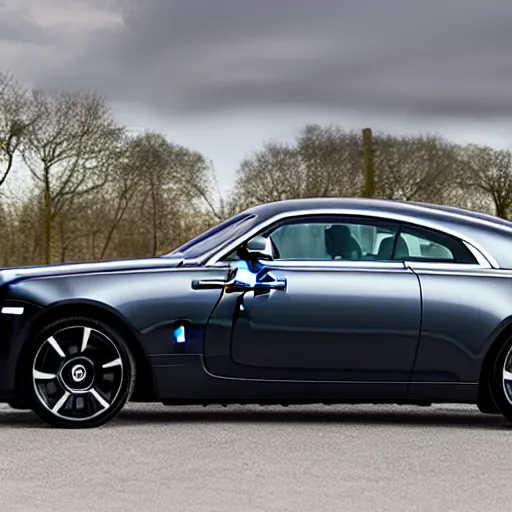 Prompt: rolls Royce Wraith, night time , detailed, magazine, award winning