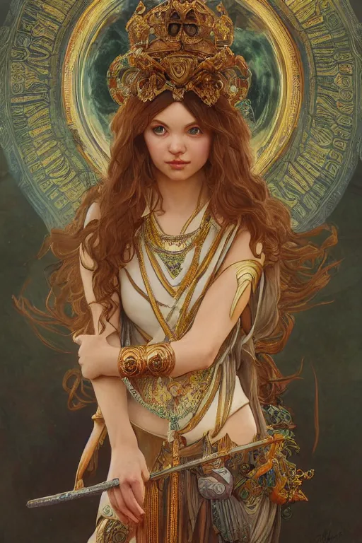 Image similar to ultra realistic illustration, a jade statue of hannah murray as the goddess athena, intricate, elegant, highly detailed, digital painting, artstation, concept art, smooth, sharp focus, illustration, art by artgerm and greg rutkowski and alphonse mucha