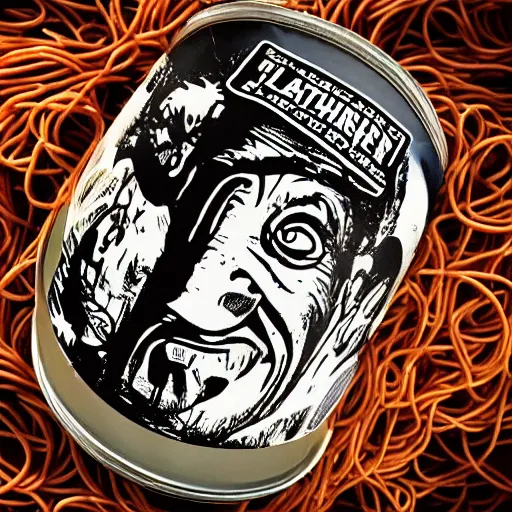 Image similar to can of Leatherface spaghetti