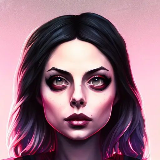 Image similar to a portrait of a beautiful willa holland as a punk, art by lois van baarle and loish and ross tran and rossdraws and sam yang and samdoesarts and artgerm, digital art, highly detailed, intricate, sharp focus, trending on artstation hq, deviantart, unreal engine 5, 4 k uhd image