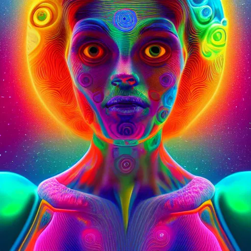 Image similar to humanbeingbeing, 4k, 8k, colorful beautiful digital art by beeple, alex grey and lisa frank