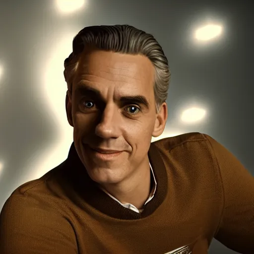 Image similar to Jordan Peterson as a disney character, 3d render, beautiful lighting, octane render