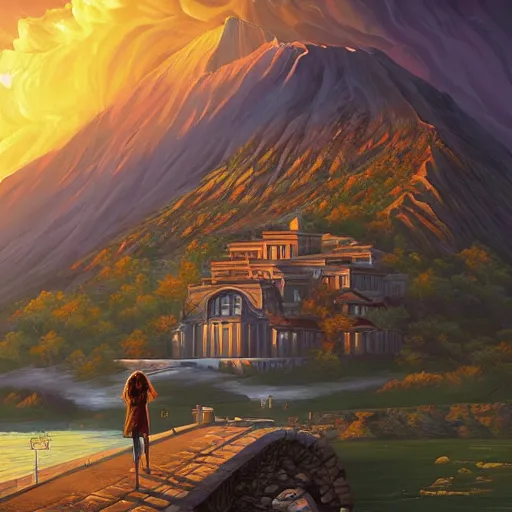 Prompt: a beautiful digital artwork of macedonia by dan mumford, cyril rolando and m. w kaluta, 8 k resolution, ultrafine details, rendered in unreal engine 5, cinematic composition, reimagined by industrial light and magic, smooth, 4 k, beautiful lighting, hdr, imax, cinema 4 d, shadow depth