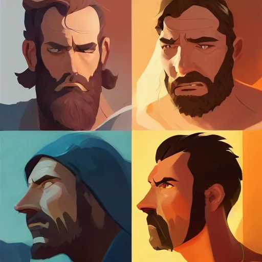 Image similar to face icon stylized minimalist ben hur, loftis, cory behance hd by jesper ejsing, by rhads, makoto shinkai and lois van baarle, ilya kuvshinov, rossdraws global illumination