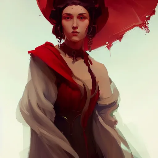 Image similar to a beautiful portrait of a beautiful red priestess, game of thrones concept art by pete mohrbacher and guweiz and ilya kuvshinov, digital art, highly detailed, intricate, sharp focus, trending on artstation hq, deviantart, unreal engine 5, 4 k uhd image