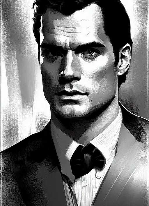 Prompt: portrait of henry cavill as james bond, casino, key art, falling, cold tone, highly detailed, digital painting, artstation, concept art, cinematic lighting, sharp focus, illustration, by gaston bussiere alphonse mucha