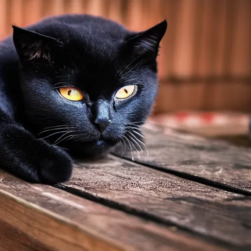 Prompt: a cute black cat sleeping inside of a jar