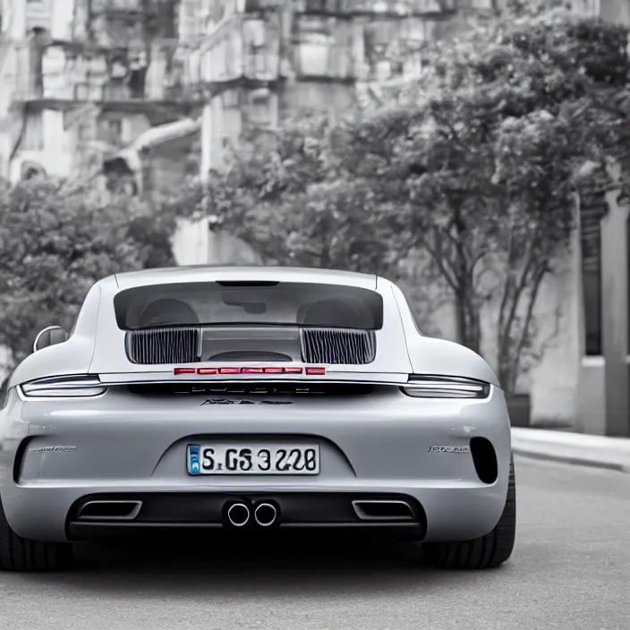 Image similar to Porsche designed by Apple, natural light, detailed, CANON Eos C300, ƒ1.8, 35mm, 8K, medium-format print