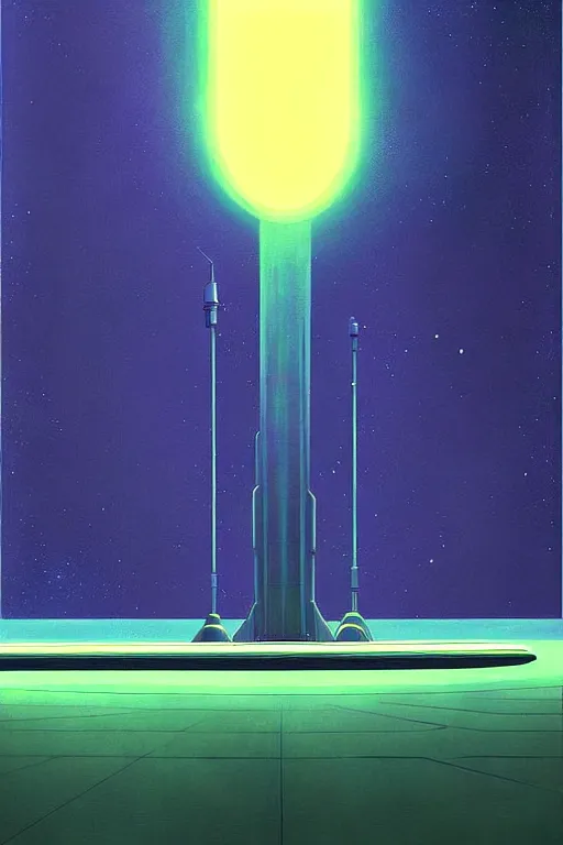 Image similar to galactic space council, edward hopper and james gilleard zdzislaw beksisnski higly detailed