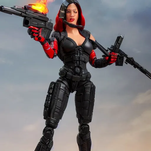 Image similar to the baroness from hasbro g. i joe, 8 k hyperdetailed, photo realistic