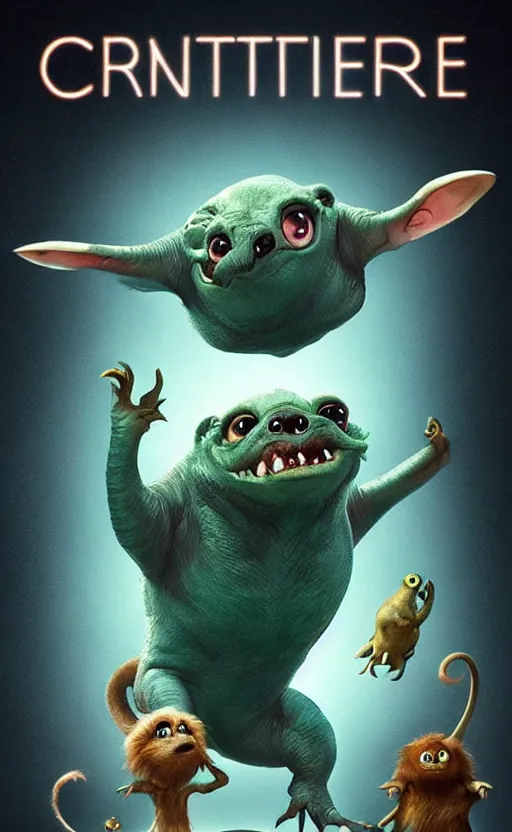 Image similar to cute, creature poster art, movie art, alluring, by lucusfilm, weta studio, 8 k, denoised