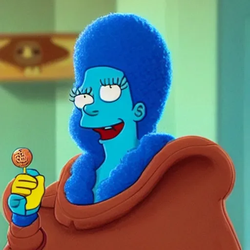 Image similar to Marge Simpson as Chani Dune
