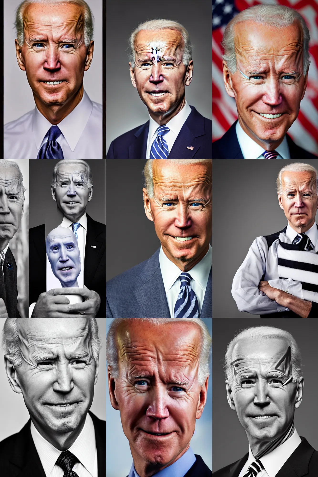 Prompt: photo portrait Joe Biden as Voldemort, copyright CNN
