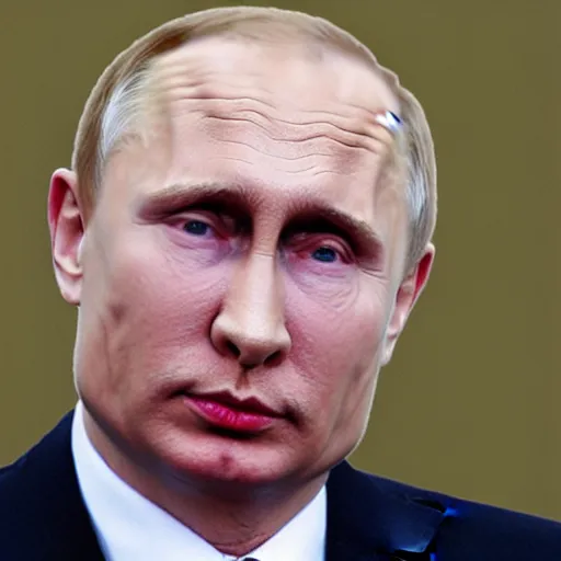 Prompt: The love child of Putin and Trump