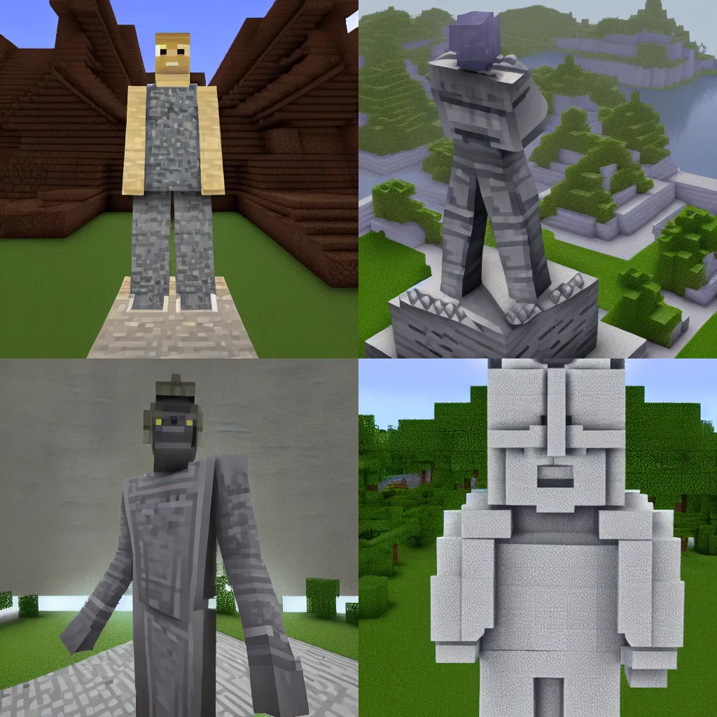 minecraft enderman as slenderman, Stable Diffusion