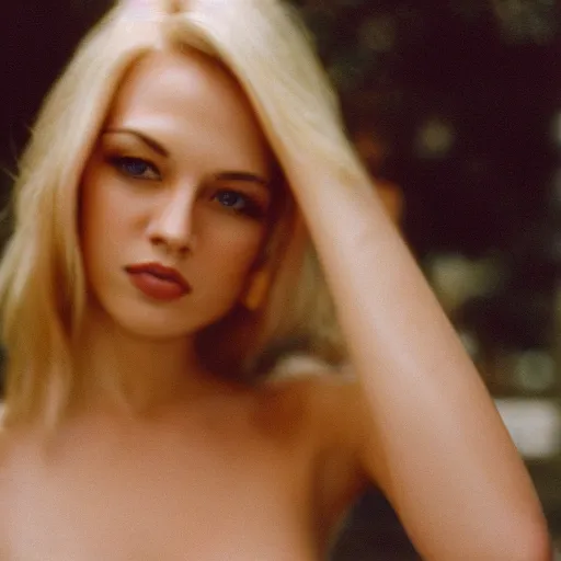 Prompt: 35mm photo of a blonde woman