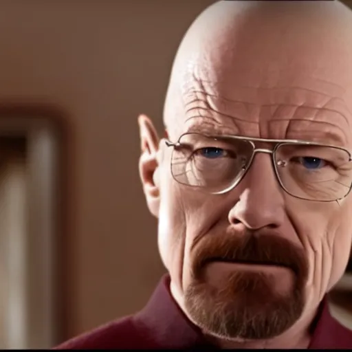 Prompt: walter white in home alone movie 4k