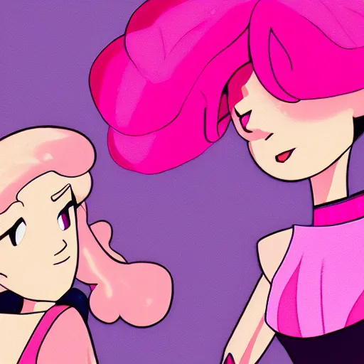 Prompt: Pink Diamond and Pearl | Steven Universe Fanart