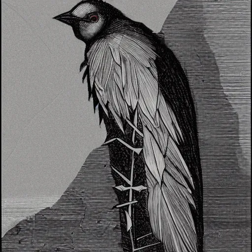 Image similar to subdued shadow of my remorse...thorn in my side...blade under me...the chances have ruffled between us: jagged feathers of a sick bird. today they upend themselves in pirouettes, a wrathful bouquet. and for whom? for what god, what cruel goddess do we pursue this slope to ruin? chase this treacherous tail? on nights like this, the glint of your moon's eyes' teeth still fresh, a coat of snow in the lawn of my mind