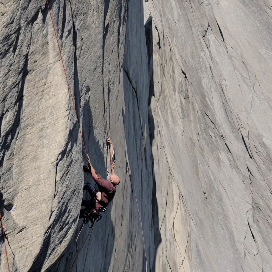 Image similar to voldemort climbs el capitan free solo