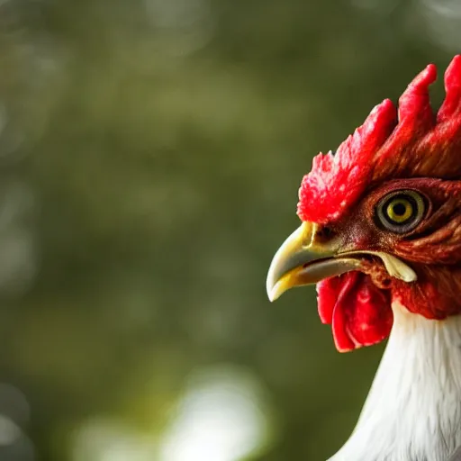 Image similar to bionic chicken photo bokeh