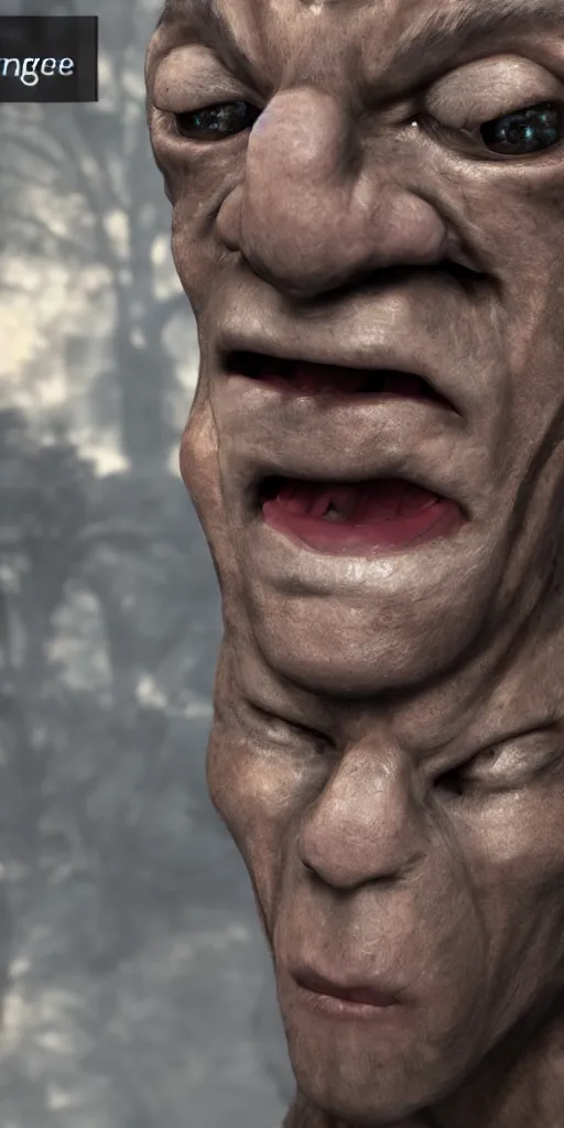 Prompt: unreal engine, photorealistic troll takes a selfie, detailed,