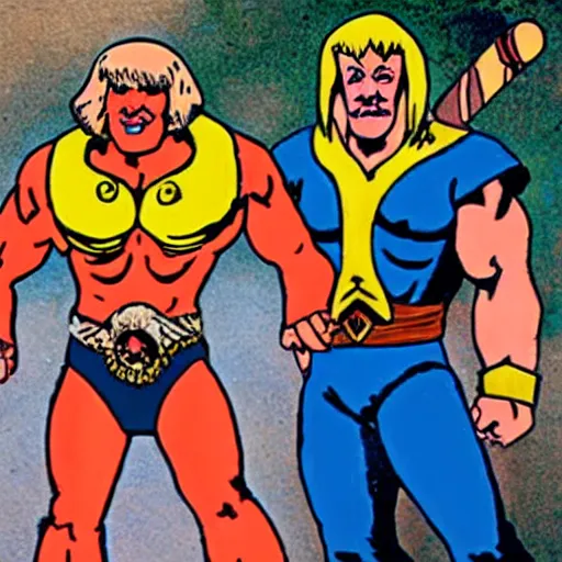 Prompt: HeMan 80 years old