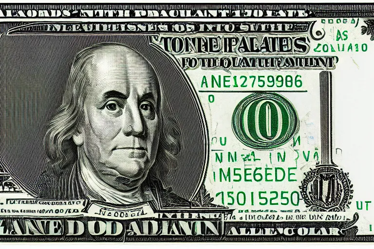 Prompt: A 100 US dollar bill with the face of Al Pachino, digital scanned currency, high resolution, detailed