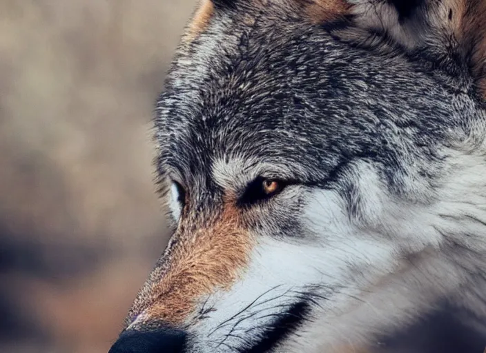 Prompt: wolf biting smartphone, realistic photograph, uhd 4 k, cinematic,