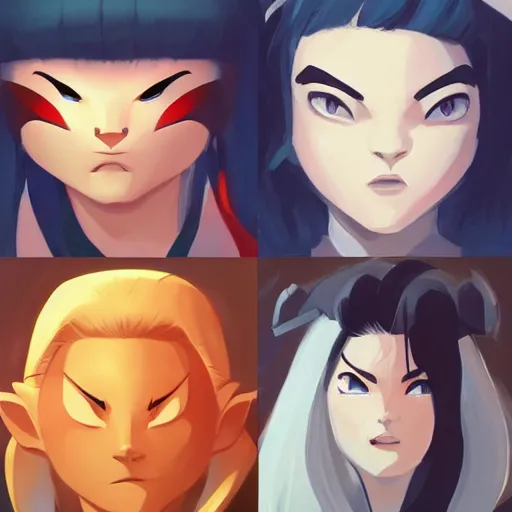 Image similar to face icon stylized minimalist inuyasha, loftis, cory behance hd by jesper ejsing, by rhads, makoto shinkai and lois van baarle, ilya kuvshinov, rossdraws global illumination